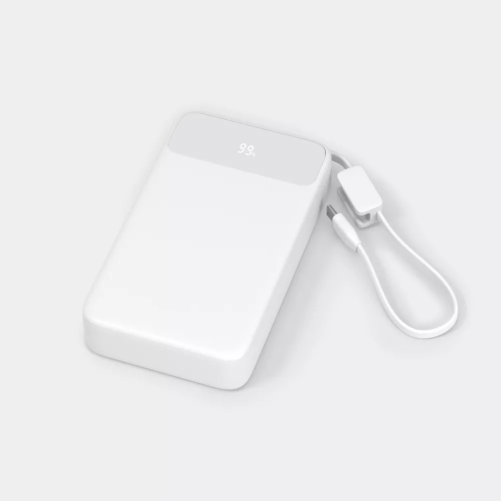 20000mAh Portable Power Bank with Built-in Lanyard Cable